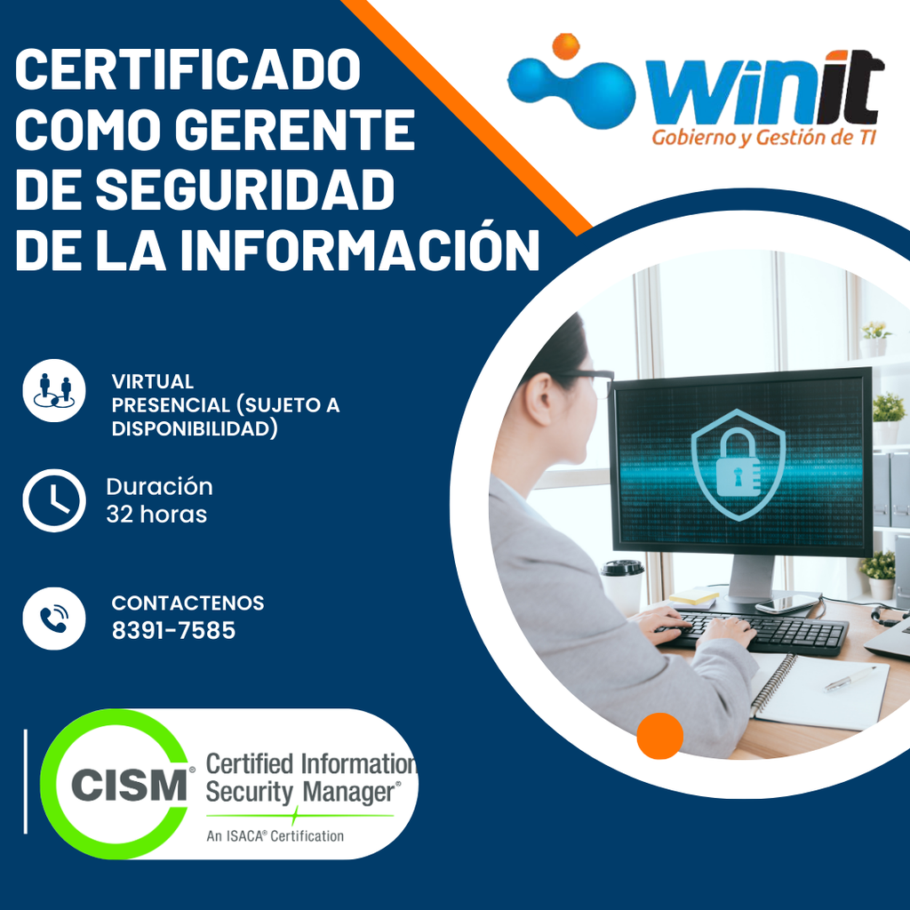 Curso CISM Certificado como Gerente de Seguridad de la Información