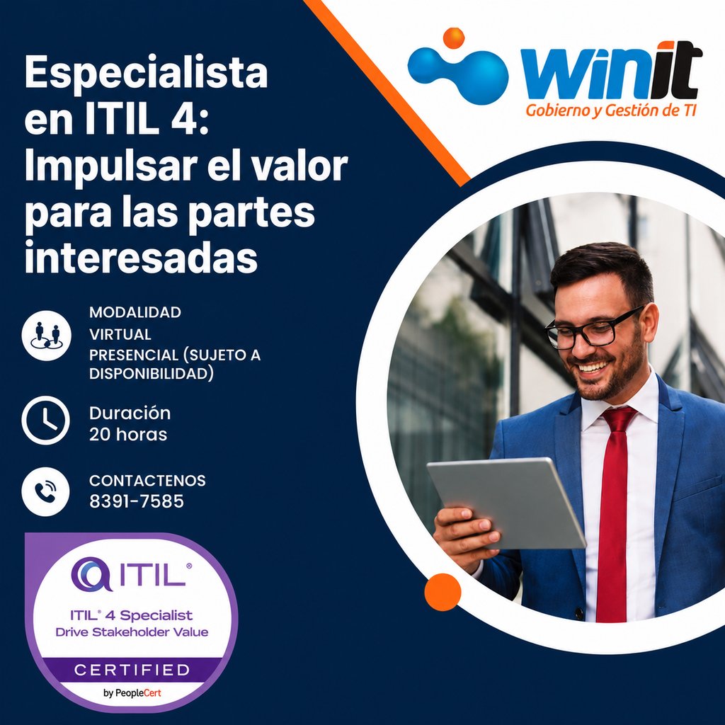 Especialista en ITIL 4: Impulsar el valor para las partes interesadas
