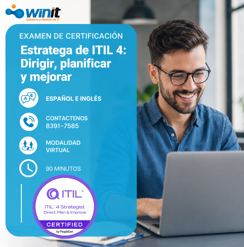 Examen Estratega de ITIL4: Dirigir, planificar y mejorar