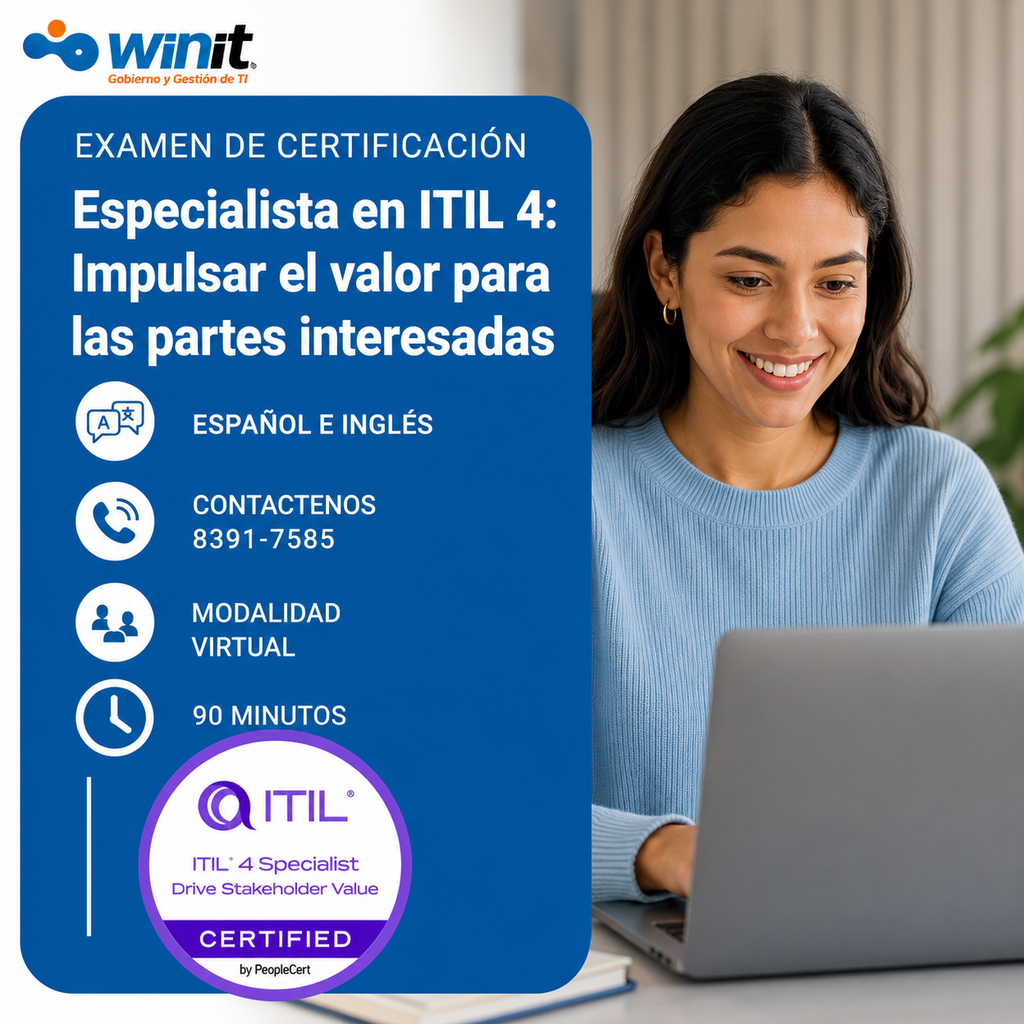 Especialista en ITIL 4: Impulsar el valor para las partes interesadas