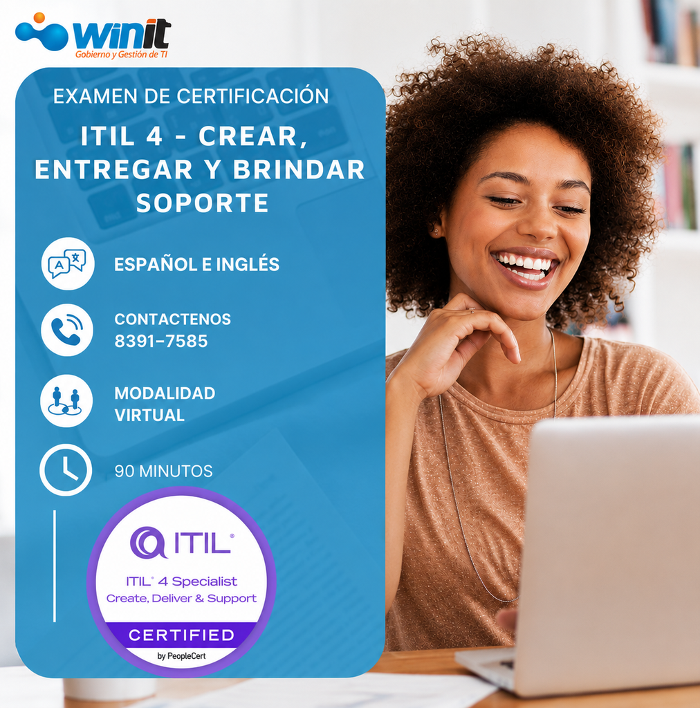 Examen - Estratega ITIL 4:  Crear, entregar y dar soporte